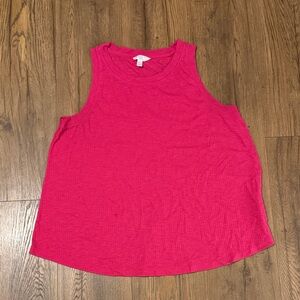 Time and Tru Fuchsia Tank Top